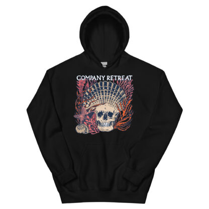 Company Retreat – Seashell Skull – Unisex Pull-Over Hoodie – 3 Color Options