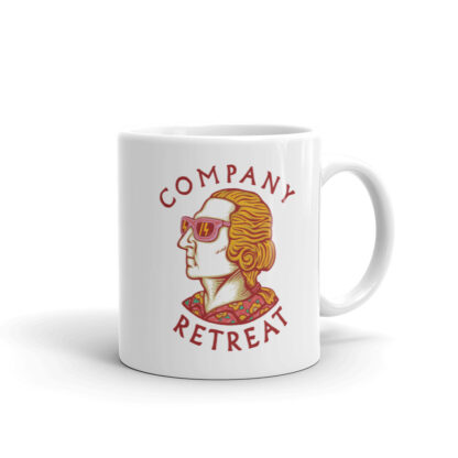 Company Retreat – Party George – 11oz Mug – Glossy White