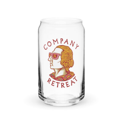 Company Retreat - Party George - 16oz Can-Shaped Glass - Clear