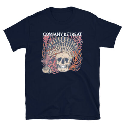 Company Retreat - Seashell Skull - Unisex T-Shirt - 3 Color Options - Image 3