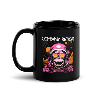 Company Retreat – Space Ape – 11oz Mug – Glossy Black - Image 2