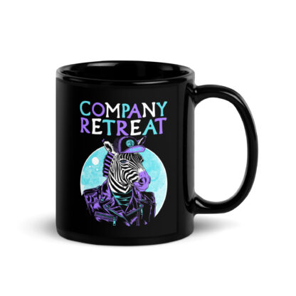 Company Retreat – Zebra Punk – 11oz Mug – Glossy Black