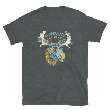 Company Retreat – Tropical Moose – Unisex T-Shirt – 3 Color Options - Image 3